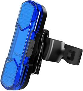 Велосипедный хвостовой свет зарядки USB Водонепроницаемое мигание 4 режима освещения легко носить синий цвет