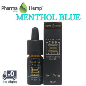 CBD リキッド ブルーメンソール プレミアムブラック 5% 500mg 10ml ファーマヘンプ フルスペクトラム ベイプリキッド