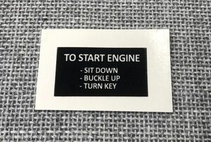 ポルシェ start engine ステッカー 911 914 4本スポークステアリングホイール ヴィンテージ porsche 996 991 992 718 356 930 964 (3