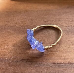 -SUI8- No.79 タンザナイトのリング　17.5号　a Tanzanite ring December birthday stone うっとりする程の夕焼けの色