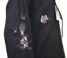 SEVESKIG (セヴシグ) SKA SOUVENIR SHIRT スカ 刺繍 スーベニア シャツ 長袖 ジャケット L/S JACKET ブルゾン セブシグ WOOL スカジャン M_画像5