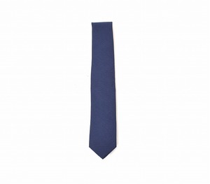 MISTERGENTLEMAN (ミスタージェントルマン) ESSENTIAL SOLID NECKTIE エッセンシャル ソリッド ネクタイ NAVY SILK WOOL Mr.GENTLEMAN