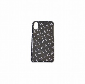 MISTERGENTLEMAN （ミスタージェントルマン）MONOGRAM iphone case モノグラム ロゴ アイフォーンケース ハード LOGO X スマホ BLACK