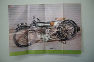 D-0438　オートバイ　付録　昭和48年12月1日　NORTON　1912年　ポスター　オートバイ　バイク