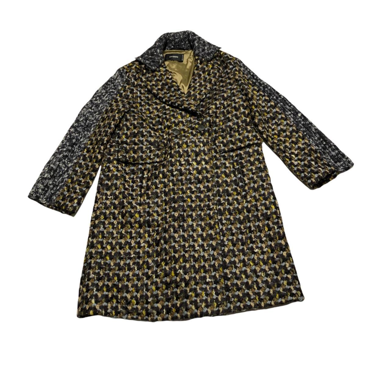 【10%OFF】 cividini 40 チヴィディーニ しゃり感ポリエステル ステンカラーコート - スプリングコート