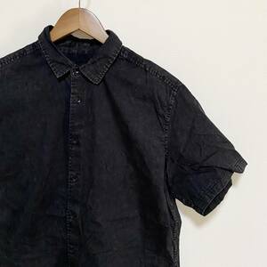 アメリカ古着　Original Use 半袖シャツ　ブラック　アメカジ　無地　シンプル　【A32】