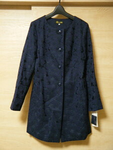  Tokyo sowa-ru floral print race formal coat size M R6917 unused tag attaching navy blue letter pack post service plus 