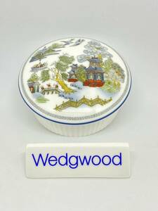 WEDGWOOD ウェッジウッド CHINESE LEGEND Large Round Fluted 10cm Box チャイニーズレジェンド 大丸 溝付 10cm ボックス *M343