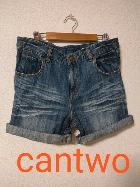 cantwo　 デニム　ショートパンツ　ホットパンツ