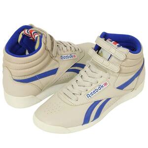  Reebok Freestyle high Vintage 22.5cm beige / blue Reebok FREESTYLE HI VINTAGE INSP L Union Jack 