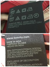 tommy hilfiger トミーヒルフィガー 赤定番 チェック リボン付 キャミソールシャツ S(6～7歳用)サイズ_画像3