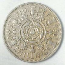 【イギリス】2シリング硬貨 1963年 約28.5mm_画像1