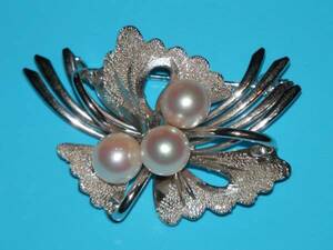 ★Silver 925. pearl broach/シルバー925パールブローチ③★