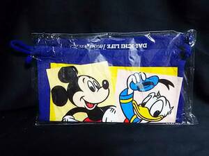  Disney DAI-ICHI LIFE pouch blue 