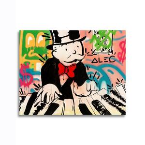 Monopoly モノポリー ポスター ボード パネル フレーム 75x50cm 海外 ボードゲーム グラフィティ アート グッズ 絵 雑貨 おしゃれ 24