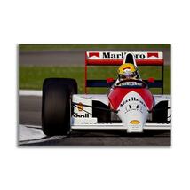 アイルトン・セナ F1 ポスター ボード パネル フレーム 75x50cm 車 レーシングカー グッズ 絵 雑貨 写真 フォト アート Ayrton Senna 35_画像1