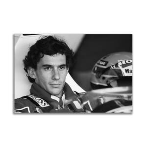 アイルトン・セナ F1 ポスター ボード パネル フレーム 75x50cm 車 レーシングカー グッズ 絵 雑貨 写真 フォト アート Ayrton Senna 26