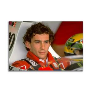 アイルトン・セナ F1 ポスター ボード パネル フレーム 75x50cm 車 レーシングカー グッズ 絵 雑貨 写真 フォト アート Ayrton Senna 29