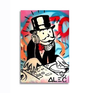 Monopoly モノポリー ポスター ボード パネル フレーム 75x50cm 海外 ボードゲーム グラフィティ アート グッズ 絵 雑貨 おしゃれ 1