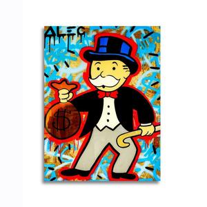 Monopoly モノポリー ポスター ボード パネル フレーム 75x50cm 海外 ボードゲーム グラフィティ アート グッズ 絵 雑貨 おしゃれ 18