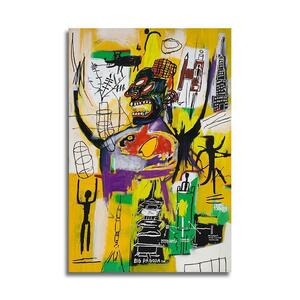 バスキア Basquiat ポスター ボード パネル フレーム 75x50cm 海外 アート 雑貨 グッズ 絵 フォト グラフィティ 画家 ジャン ミシェル 2