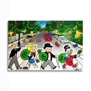 Monopoly モノポリー ポスター ボード パネル フレーム 75x50cm 海外 ボードゲーム グラフィティ アート グッズ 絵 雑貨 おしゃれ 8