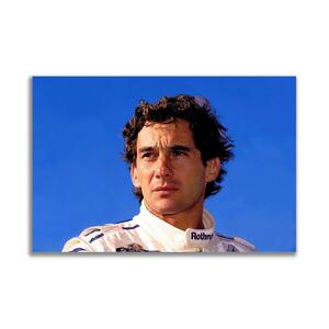 アイルトン・セナ F1 ポスター ボード パネル フレーム 75x50cm 車 レーシングカー グッズ 絵 雑貨 写真 フォト アート Ayrton Senna 33