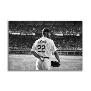 ドジャース カーショウ ポスター ボード パネル フレーム 75x50cm 野球 MLB ロサンゼルス 海外 インテリア グッズ 絵 雑貨 写真 Kershaw 2