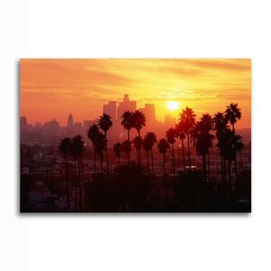 ロサンゼルス アメリカ ポスター ボード パネル フレーム 75x50cm ロス LA グッズ 夜景 景色 風景 絵 写真 フォト アート ハリウッド 22