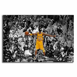 コービー ブライアント ポスター ボード パネル フレーム 75x50cm NBA レイカーズ 写真 アート 雑貨 グッズ 絵 フォト インテリア Kobe 11