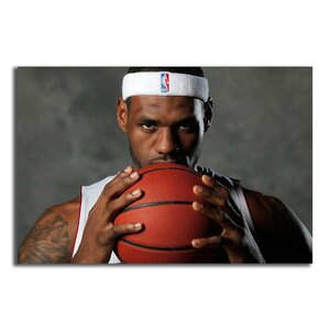 レブロン ジェームズ ポスター ボード パネル フレーム 75x50cm NBA レイカーズ 写真 アート 雑貨 グッズ 絵 フォトインテリア Lebron 1