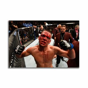 Nate Diaz ネイト ディアス ポスター ボード パネル フレーム 75x50cm UFC 総合 格闘技 ボクシング グレイシー 柔術 グッズ 雑貨 写真