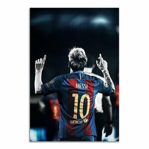 メッシ Messi リオネル ポスター ボード パネル フレーム 75x50cm バルサ バルセロナ 海外 サッカー フットボール グッズ 雑貨 写真 9