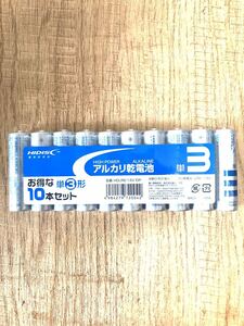  щелочные батарейки одиночный 3 форма 10шт.@ упаковка 