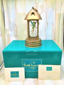  ultra rare *WDCC Peter Pan Peter Pan Tinkerbell Tinker Bell lantern type glass ceramics made figure * Disney Disney TDL box attaching 