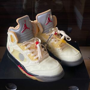 【27】OFF-WHITE × NIKE AIR JORDAN5 "SAIL"