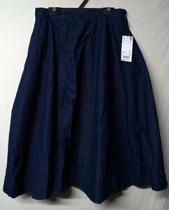 ◆UNIQLO ユニクロ◆コットンサーキュラースカート（ハイウエスト） 67cm◆