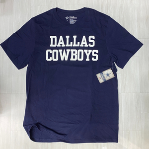 日本未入荷 USA正規品 【L】 NFL公式 Dallas Cowboy ダラス カウボーイズ オーセンティック 半袖 Tシャツ 紺 アメフト 綿100％ 