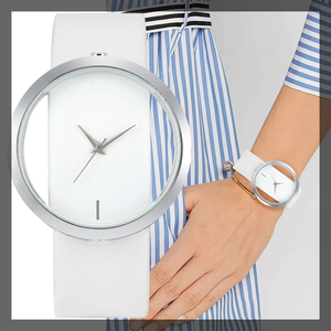 【特別☆大奮発】1円～ 女性　透明な文字盤　シンプル　クォーツムーブメント　クリエイティブ　腕時計 dsaf
