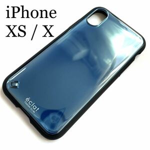 iPhone XS/X для жесткий чехол * жесткий / тонкий / стекло style / периметр воздушный подушка 