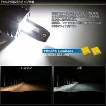 H4 LED ヘッドライト バルブ オールインワン 一体型 6500K 車検対応 カットライン入り Hi/Lo 2個セット H-103_画像4