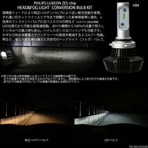 車検対応 H8 H11 H16 LED ヘッドライト フォグランプ コンバージョン バルブ 6500K ZESチップ 12V/24V対応 カットライン入り H-94_画像2