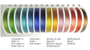 □ワイヤー□ナイロンコートワイヤー 0.45mm オレンジ 約5M