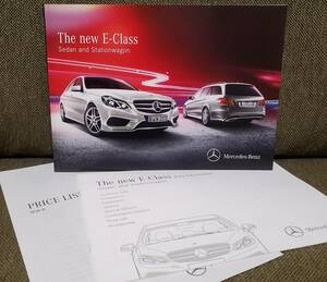 The new E-Class Sedan and Station wagon (212系)カタログ 2013年5月現在版 E250/300/350/400/550(AVANTGARDE)/AMG-E63 状態良好