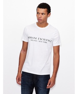 *ARMANI EXCHANGE Armani Exchange Logo принт короткий рукав футболка / мужской /XS