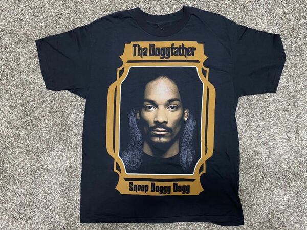 【新品】Lサイズ Snoop Dogg Tシャツ 古着 ヴィンテージ 黒 90S ヒップホップ Hiphop Rap Dr.Dre 2pac Eminem Nas