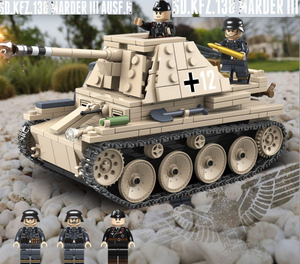  maru da-III second next world large war period Germany . against tank self-propelled artillery tank tanker block Mini fig Lego interchangeable LEGO interchangeable technique figure 