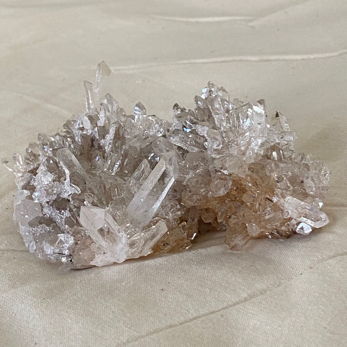 超美品 クリスタルクォーツ スターカット 水晶 ブレスレット ブラジル