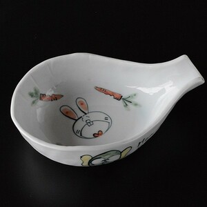 Art hand Auction وعاء كبير لحيوانات مرسومة باليد كاتاكوتشي أوبانزاي, أدوات المائدة اليابانية, وعاء, وعاء كبير