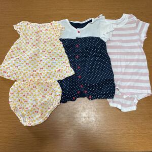 ロンパース 70 女の子 半袖 まとめ売り 保育園 夏服 無印良品